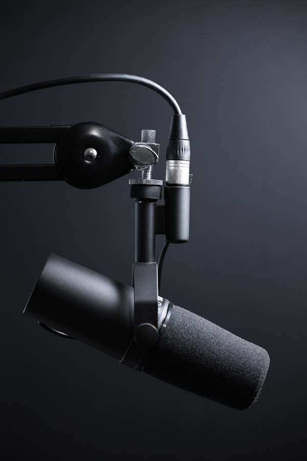 Estudio de grabación acústica de podcasts